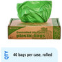 Stout by Envision Controlled Life-Cycle Plastic Trash Bags, 33 gal, 1.1 mil, 33" x 40", Green, 40/Box (STOG3340E11) View Product Image