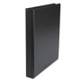 Universal Economy Non-View Round Ring Binder, 3 Rings, 1" Capacity, 11 x 8.5, Black (UNV31401) View Product Image