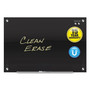 Quartet Infinity Magnetic Glass Marker Board, 36" x 24", Black Surface