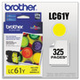 Brother LC61Y Innobella Ink, 325 Page-Yield, Yellow