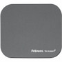 Fellowes Microban Mouse Pad - 8" Height x 9" Width x 0.13" Depth - Graphite - Rubber - Wear Resistant, Tear Resistant, Scratch Resistant, Skid Proof