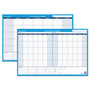 AT-A-GLANCE 30/60-Day Undated Horizontal Erasable Wall Planner, 36 x 24, White/Blue Sheets, Undated