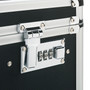 Vaultz Locking Mobile File Chest, Letter/Legal Files, 17.5" x 15.5" x 14.5", Black/Chrome