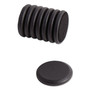 U Brands High Energy Magnets, Circle, Black, 1.25" Diameter, 8/Pack