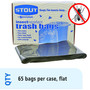 Stout by Envision Insect-Repellent Trash Bags, 55 gal, 2 mil, 37" x 52", Black, 65/Box