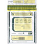 ControlTek SafeLOK Tamper-Evident Deposit Bags - 12" Length x 9" Width - Seal Closure - White - Deposit, Cash, Note, Bill