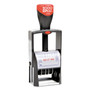 COSCO 2000PLUS Self-Inking Heavy-Duty Line Dater, 1.25 x 1.83, Red/Blue