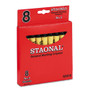 Crayola Staonal Marking Crayons, Black, 8/Box