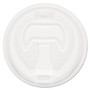 Dart Optima Reclosable Lid, Fits 12 oz to 24 oz Hot Cups, Plastic, White, 100/Pack, 10 Packs/Carton