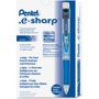 Pentel .e-Sharp Mechanical Pencil, 0.7 mm, HB (#2), Black Lead, Blue Barrel, Dozen