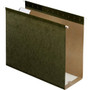 Pendaflex Letter Recycled Hanging Folder - 4" Folder Capacity - 8 1/2" x 11" - Folder - Pressboard - Standard Green