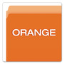 Pendaflex Colored File Folders, Straight Tabs, Letter Size, Orange/Light Orange, 100/Box