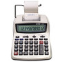 Victor 12082 Printing Calculator - Extra Large Display, Clock, Date, Sign Change, Environmentally Friendly, Independent Memory, 4-Key Memory - AC Supply/Power Adapter Powered - 1.5" Height x 6" Width x 7.5" Depth - White (VCT12082)