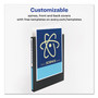 Avery Mini Size Durable View Binder with Round Rings, 3 Rings, 0.5" Capacity, 8.5 x 5.5, Black