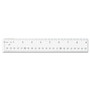 Westcott Clear Flexible Acrylic Ruler, Standard/Metric, 18" Long, Clear (ACM10564) View Product Image