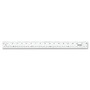 Westcott Clear Flexible Acrylic Ruler, Standard/Metric, 18" Long, Clear