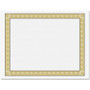 Geographics Diplomat Printable Certificates - 24 lb Basis Weight - 11" Width x 8.5" Length - Inkjet, Laser Compatible - Gold with White Border - Parchment Paper
