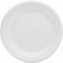 Dart Concorde 9" Nonlaminated Foam Plates - Disposable - 9" Diameter - White - Foam Body - Round