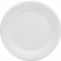 Dart Concorde 9" Nonlaminated Foam Plates - Disposable - 9" Diameter - White - Foam Body - Round