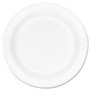 Dart Concorde 9" Nonlaminated Foam Plates - Disposable - 9" Diameter - White - Foam Body - Round
