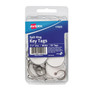 Avery Key Tags with Split Ring, 1.25" dia, White, 50/Pack (AVE11025) View Product Image
