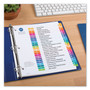 Avery Customizable TOC Ready Index Multicolor Tab Dividers, 26-Tab, A to Z, 11 x 8.5, White, Traditional Color Tabs, 1 Set