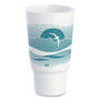 Dart Horizon Hot/Cold Foam Drinking Cups, 32 oz, Teal/White, 16/Bag, 25 Bags/Carton (DCC32AJ20H) View Product Image
