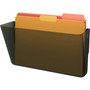 deflecto DocuPocket Stackable Wall Pocket, Letter Size, 13" x 4", Smoke