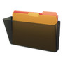 deflecto DocuPocket Stackable Wall Pocket, Letter Size, 13" x 4", Smoke