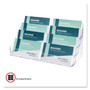 deflecto 8-Pocket Business Card Holder, Holds 400 Cards, 7.78 x 3.5 x 3.38, Plastic, Clear (DEF70801) View Product Image