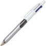 BIC 4-Color 3 + 1 Multi-Color Ballpoint Pen/Pencil, Retractable, 1 mm Pen/0.7 mm Pencil, Black/Blue/Red Ink, Gray/White Barrel (BICMMLP1AST) View Product Image