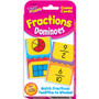 Trend Fractions Dominoes Challenge Cards Game - Theme/Subject: Learning - Skill Learning: Fraction - 56 Pieces - 9+