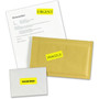 Avery High-Visibility Permanent Laser ID Labels, 1 x 2.63, Neon Yellow, 750/Pack