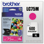 Brother LC75M Innobella High-Yield Ink, 600 Page-Yield, Magenta (BRTLC75M) View Product Image