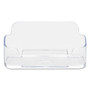 deflecto Horizontal Business Card Holder, Holds 50 Cards, 3.88 x 1.38 x 1.81, Plastic, Clear (DEF70101) View Product Image