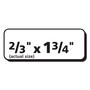 Avery Matte Clear Easy Peel Mailing Labels w/ Sure Feed Technology, Laser Printers, 0.66 x 1.75, Clear, 60/Sheet, 10 Sheets/Pack