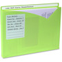 C-Line Write-On Poly File Jackets, Straight Tab, Letter Size, Assorted Colors, 25/Box (CLI63060) View Product Image