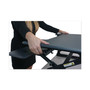 Victor High Rise Height Adjustable Standing Desk with Keyboard Tray, 36" x 31.25" x 5.25" to 20", Gray/Black (VCTDCX760G) View Product Image