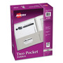 Avery Two-Pocket Folder, 40-Sheet Capacity, 11 x 8.5, Gray, 25/Box