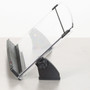 3M In-Line Adjustable Desktop Copyholder,150 Sheet Capacity, Plastic, Black/Clear