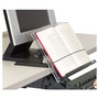 3M In-Line Adjustable Desktop Copyholder,150 Sheet Capacity, Plastic, Black/Clear (MMMDH630) View Product Image