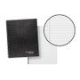 Cambridge Wirebound Business Notebook, 1-Subject, Wide/Legal Rule, Black Linen Cover, (80) 11 x 8.5 Sheets