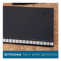 Cambridge Wirebound Business Notebook, 1-Subject, Wide/Legal Rule, Black Linen Cover, (80) 11 x 8.5 Sheets