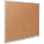 Quartet Classic Series Cork Bulletin Board, 60" x 36", Tan Surface, Anodized Aluminum Frame