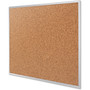 Quartet Classic Series Cork Bulletin Board, 60" x 36", Tan Surface, Anodized Aluminum Frame
