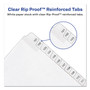 Avery Preprinted Legal Exhibit Side Tab Index Dividers, Allstate Style, 25-Tab, 1 to 25, 11 x 8.5, White, 1 Set, (1701)