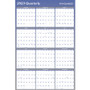 AT-A-GLANCE Vertical/Horizontal Erasable Quarterly/Monthly Wall Planner, 24 x 36, White/Blue Sheets, 12-Month (Jan to Dec): 2025