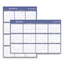 AT-A-GLANCE Vertical/Horizontal Erasable Quarterly/Monthly Wall Planner, 24 x 36, White/Blue Sheets, 12-Month (Jan to Dec): 2024 Product Image 