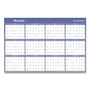AT-A-GLANCE Vertical/Horizontal Erasable Quarterly/Monthly Wall Planner, 24 x 36, White/Blue Sheets, 12-Month (Jan to Dec): 2025