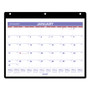 AT-A-GLANCE Monthly Desk/Wall Calendar with Plastic Backboard and Bonus Pages, 11 x 8, White/Violet/Red Sheets, 12-Month (Jan-Dec): 2024 View Product Image